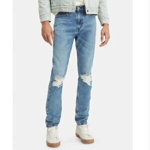 Mens Levis 510 Distressed Knee Stonewashed Skinny Jeans - Sz 32 x 32